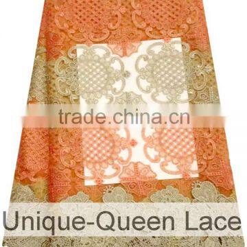 Lovely Girls Lace Fabric/African Beautiful French Lace/high Quality Beautiful Tulle Lace for Clothing photo-3