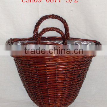 willow basket for garden or plant