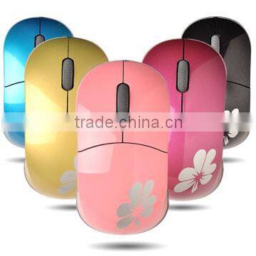 Wholesale Pure color of the mouse 1200 dpi scalable lovely schoolgirl notebook mouse cable 5 color optional