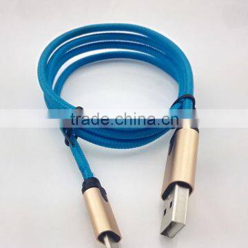 2016 trending products braided type C usb charging cable for meizu