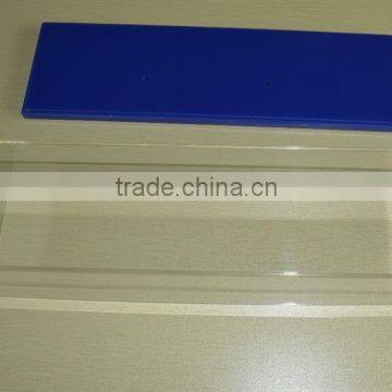 Custom rectangle clear acrylic box with blue lid made in China Guangzhou OEM acrylic factory