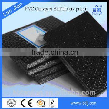 China Professional Black Conveyor Belt PVC Woven Conveyor Belt Manufacturer with ISO Standard