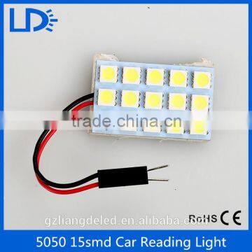 Auto parts led light reading light car dome light 5050smd 15leds