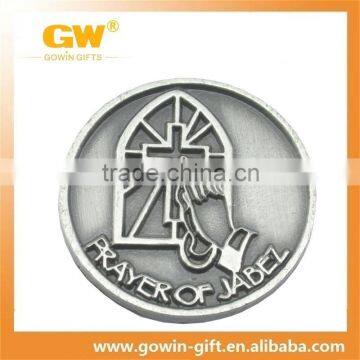 Antique Silver Plated 3D Metal Army Coin photo-3