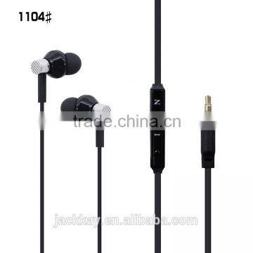 SNHALSAR Mobile metal earphones, 3.5mm Guarantee headset, Wired earphones with mic