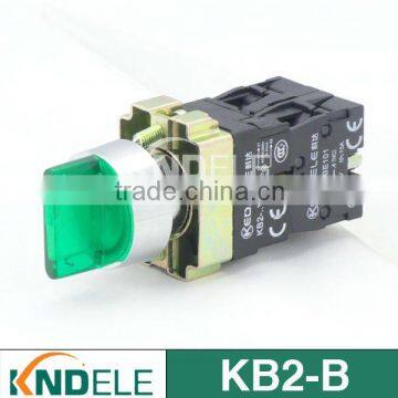 rotary switch,2 or 3 position selector switch with light LED XB2-BK