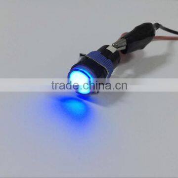 New Design Plastic Round 16mm Blue High Head Latching Push Button Switch photo-4