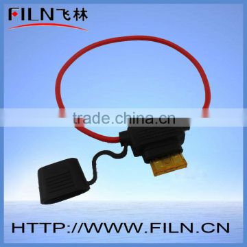 black waterproof car blx a fuse holder with 20cm AWG18 wire and fuse