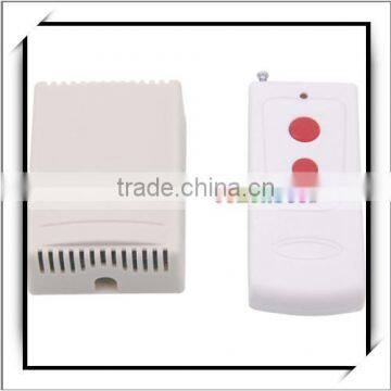 2-Channel Universal Wireless Remote Control Transmitter and 12V 2-Channel Wireless Receiver Controller Set White