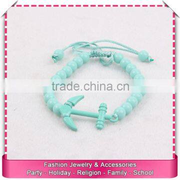 Lucky bracelet with anchor, hot sale plastic bracelet blanks