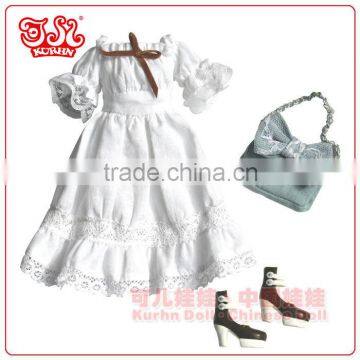 Hot sell 11 inch fashion plastic girl doll dress accessory