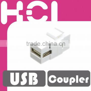 USB 2.0 Inline USB Coupler 180Degree