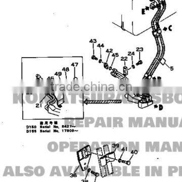 Bulldozer Parts D155 tilt tube 175-61-18132 175-61-18142 ORIGINAL