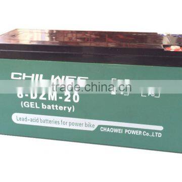 VRLA Gel battery for electric scooters, 16V 20Ah@2hr rate