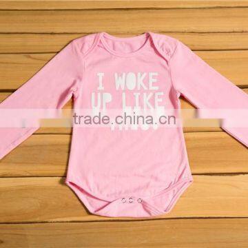 Wholesale price girl long sleeve top fancy onesie ,fashion romper from Kapu