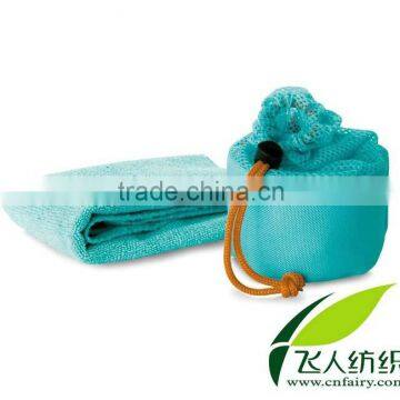 microfiber sports towel with lovely net bag packing