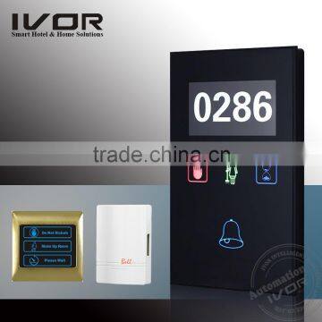 Shibell Hotel Electronic DoorPlate, 4 in 1 Hotel Doorbell, Don't Disturb, Touch Screen professional door bell outdoor bell