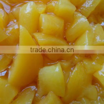 canned irregular peach dices in light syrup diced peaches 3000g