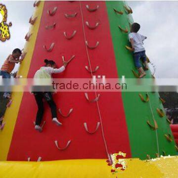 At backyard inflatable rock climbing wall for sale for children