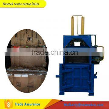 Neweek reutilization vertical hydraulic baler waste carton packing machine