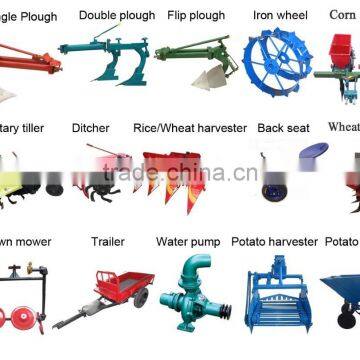 China popular diesel engine power tiller,0.5ton /1ton/1.5ton walking tractor trailer used for transportation