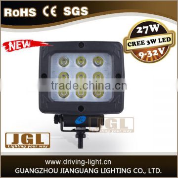 27w Square LED work light cree driving light 24v lamp for motorcycle,4x4 cars