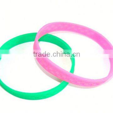 Wholesale custom logo print silicone rubber bracelet