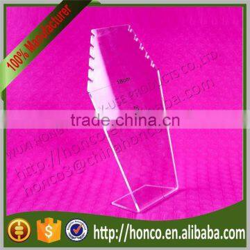 Best Selling Clear Colour Acrylic Necklace Stand Jewelry Rack Display,wave Edge photo-5