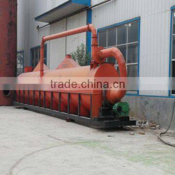 Sawdust dryer machine with hot air recycling design