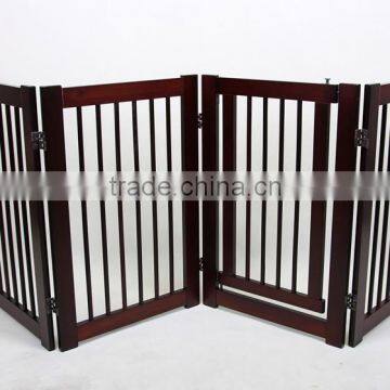New Design Foldable Wooden Pet Gate Dog Fence photo-2
