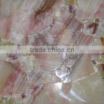 NEW COMMING 2017 NEW PRICE LIGHT GREEN ONYX MOSAIC TILES COLLECTIONS photo-3