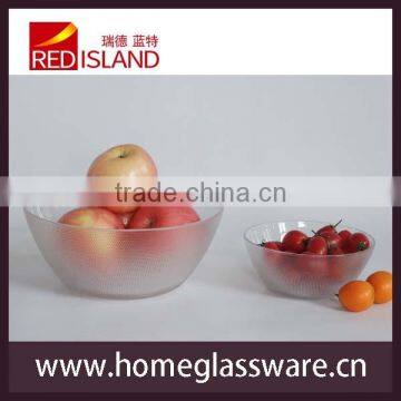 clear cheap crystal Glass Fresh Fruit Salad bowl