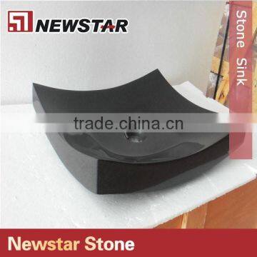 Newstar Cheap Price Polished Black Stone Sink photo-2