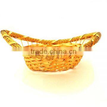 Hand Woven Boat Styled Aluminium Kitchen Table Basket