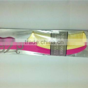 Plastic Double Color Hair Advanced Horn Comb photo-4