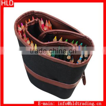 Factory Wholesale 72 Colored Pencil Roll Up Bag Canvas Pencil Wrap