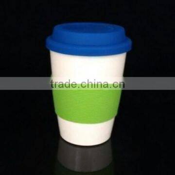 Biodegradable eco Bamboo Fiber Fruit juice Cup ,Straw cup