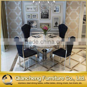 Cheap Marble Top Dining Table Set Made in China photo-2