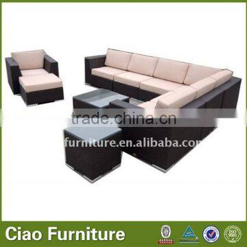 Good quality high end sofa Garden L shape sofa with side table