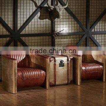 High Quality Retro ,vintage Leather Trunk Furniture T912#