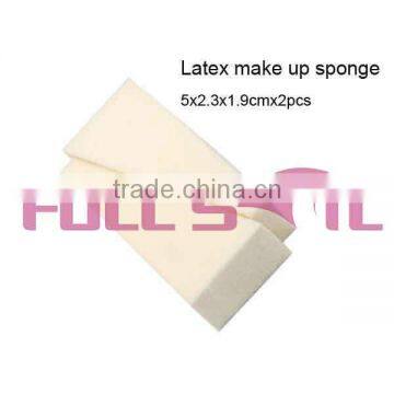 Triangular Loose Latex cosmetic sponge wedges, White