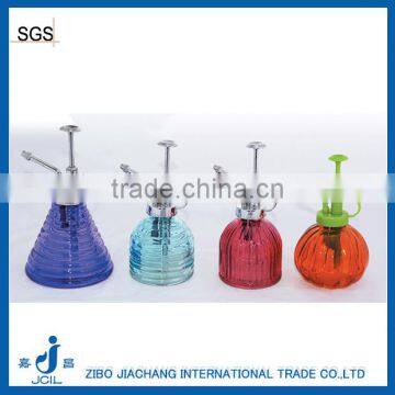 unique color glass spray bottle with metal spray cap