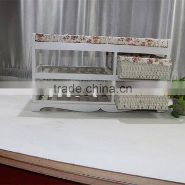 Wood Shoe Rack With Cushion photo-2