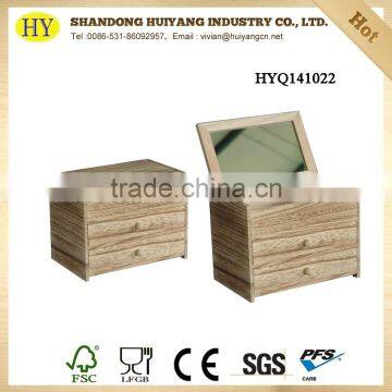 Desktop organizer wooden Jewelry box wholesale