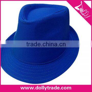 Cheap Price Blue Color Promotion Straw Hats Men Fedora Hats