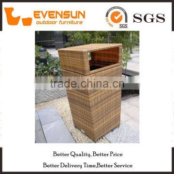 Environment Friendly Durable Rattan Dusbin Wicker Furniture photo-2