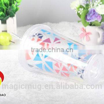 Double Wall 16oz Clear Plastic Coffee Mug photo-4