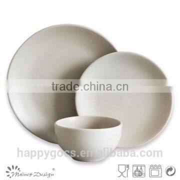 Matt Brown Color Glaze Stoneware Dinner Set Made in China photo-3