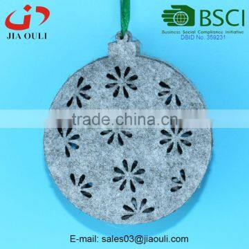 BSCI Audit Factory New Christmas Decorations Non-woven Felt LED Christmas Ball photo-2