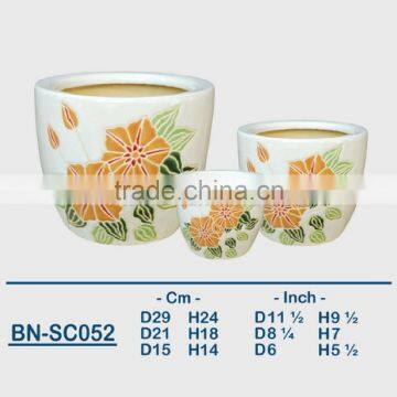 Vietnamese Ceramic Indoor Pot/ Indoor Planter BN-SC052